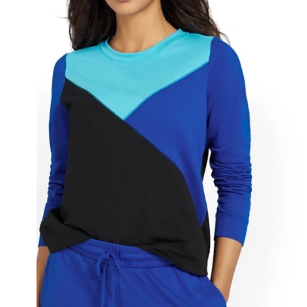 New York & Company Colorblock Sweatshirt